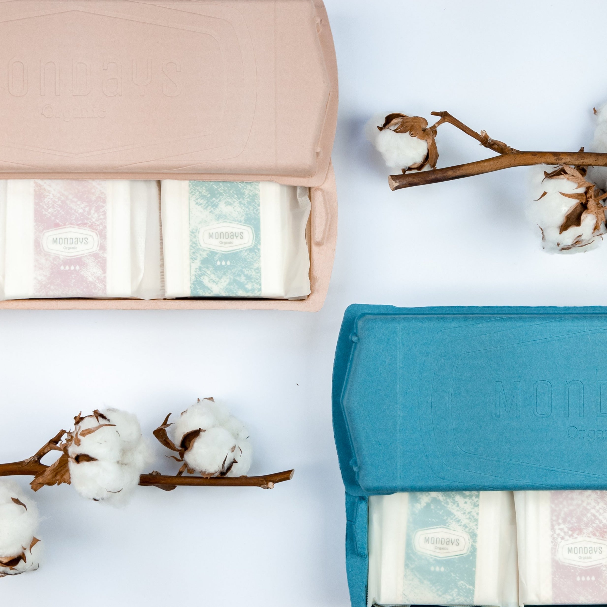 Organic cotton sanitary pads